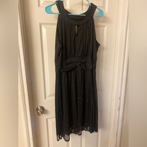 Black Sparkly Cocktail Dress Size 16W EUC